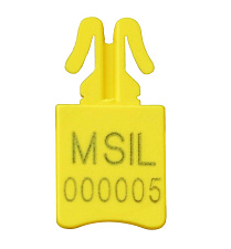 Пломба номерная сигнальное устройство М-Сил (Силтек  желтый) 250 шт/упак