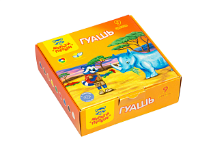 Гуашь 9 цветов  Мульти-Пульти 20мл, картон