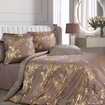 Комплект постельного белья Евростандарт Сатин/Жаккард "Кассандра" 
Простыня 220х240 см, пододеяльник 200х220 см, наволочка 50х70 см - 2шт, наволочка 70х70 см -2шт 