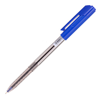 Ручка шариковая STAFF "Basic BP-66 CLASSIC", стержень синего цвета, 0,5 мм, корпус прозрачный