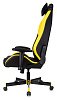 Кресло геймерское Knight Neon материал экокожа соты, цвет черный/желтый, Крестовина металл цвет черный, Механизм Топ ган, Максимальная нагрузка до 150 кг.