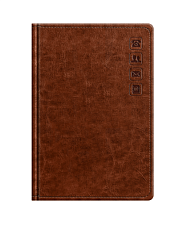 Телефонная книга А5, 80л., кожзам, BG "Nebraska. Brown", размер 126*216мм, с вырубкой, цвет коричневый