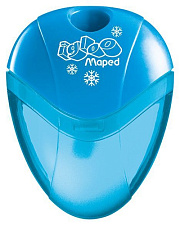 Точилка MAPED I-GLOO одинарная с контейнером, корпус пластиковый полупрозрачный, цвет ассорти