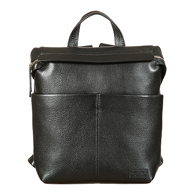 Рюкзак женский из натуральной кожи Sergio Belotti 7001 black Caprice,  размер 31x32x11 см, цвет черный