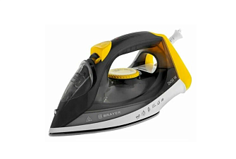 Утюг BRAYER BR 4003 мощность 2400ВТ, керамическая подошва, паровой удар 140 г/мин, подача пара 25 г/мин, разбрызгивание,  самоочистка, антинакипь, цвет коричневый