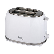 Тостер OASIS TR-4W мощность 850 Вт, 7 скоростей, 2 слота, разморозка, автоматический выброс, цвет белый