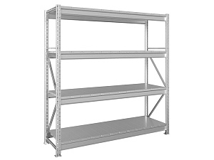 Стеллаж металлический среднегрузовой MS Pro 2000х1800х600 4 полки.   ЗАКАЗНАЯ ПОЗИЦИЯ 