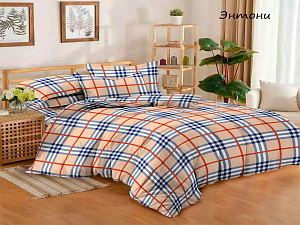 Комплект постельного белья 1.5-спальный Бязь DOMOVITA "Энтони".  Простыня 150х215 см, пододеяльник 143х215 см, наволочка 70х70 см - 2шт
