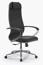 Кресло Samurai 6.1. Обивка - перфорированная экокожа, цвет черный. Хромированная крестовина. Синхромеханизм. Нагрузка до 150 кг.