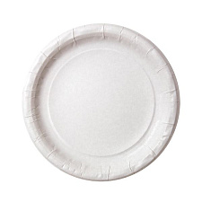 Тарелка одноразовая, бумажная D-230/50 шт/уп. Без печати,