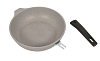 Сковорода d=24 см  KUKMARA смс246а со съемной ручкой, алюминий, , антипригарное покрытие, светлый мрамор