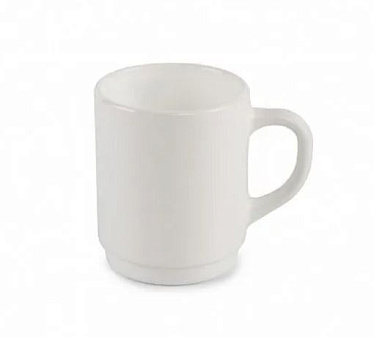 Кружка 250 мл "Opal", материал стеклокерамика, цвет белый 