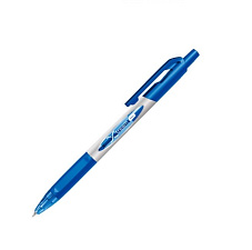 Ручка шариковая автоматическая Deli X-tream EQ11-BL, синий стержень,  резин.манжета, 0,7 мм, корпус синий