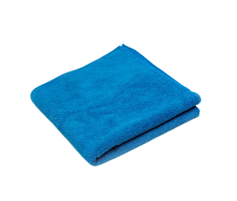 Салфетка из микрофибры 29х29 см универсальная 1 шт/уп, плотность 200гр/м2, оверлок, цвет синий 