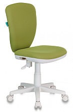 Кресло детское KD-W10/26-32 обивка- зеленая ткань. Пластиковая крестовина. Пружинно-винтовой механизм. Нагрузка до 100 кг.