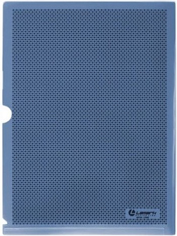 Папка-уголок Lamark Security пластиковая, А4, плотность 200 мкр, цвет синий