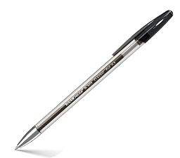 Ручка гелевая ErichKrause R-301 Classic Gel Stick, черный стержень, 0,5 мм, прозрачный корпус, профилированная грип-зона