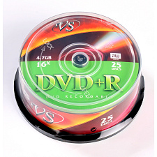 Диск DVD+R  50шт/уп, VS Cake Box, 4.7ГБ, 16х