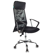 Кресло KB-6 N/SL  спинка - сетка, сиденье - сетчатая ткань. цвет черный. Хромированная крестовина. Пружинно-винтовой механизм качания. Нагрузка до 120 кг.