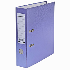 Папка-регистратор ламинированная "Metallic" ширина корешка 70мм, с арочным механизмом, цвет фиолетовый