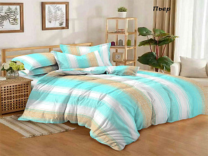 Комплект постельного белья 1.5-спальный Бязь DOMOVITA "Пьер".  Простыня 150х215 см, пододеяльник 143х215 см, наволочка 70х70 см - 2шт