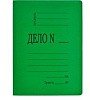 Скоросшиватель картонный "ДЕЛО №", формат А4, мелованный картон, цвет зеленый, ширина корешка 20мм,плотность 300 г/кв.м