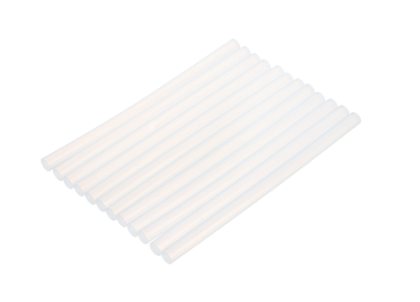 Стержни клеевые , диаметр 11мм, длина 200мм, 12 шт в упаковке, цвет прозрачный