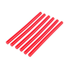 Стержни клеевые "TUNDRA", диаметр 11мм, длина 200мм, 6 шт в упаковке, цвет красный
