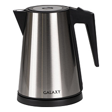 Чайник металл Galaxy GL0326 тройная стенка из нержавеющей стали, объем 1,2 л, мощность 1200 Вт, цвет серебристый/черный