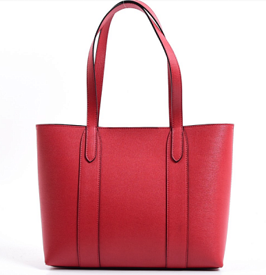 Сумка женская из натуральной кожи MATTIOLI 030-20C1, размер 40х29х14 см, цвет красный