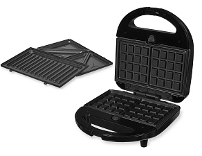 Мультипекарь (сэндвичница)  Starwind SSM2301 мощность 750Вт,  панели: вафли, гриль, сэндвичи, цвет черный 
