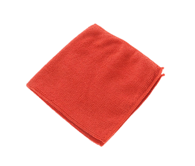 Салфетка-тряпка   для пола микрофибра 50х60 см универсальная  1 шт/уп, плотность 220гр/м2, ультразвуковая обработка края, цвет красный