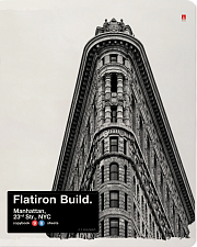 Тетрадь А5 96 листов в клетку на скобе Альт "NYNY" обложка мелованный картон УФ-лак, с полями