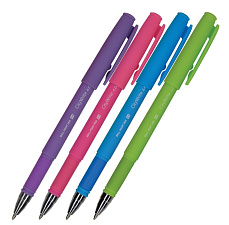 Ручка шариковая CityWrite. Special, синий стержень, 1,0 мм,  покрытие  SoftTouch ,текстурированный грип, корпус ассорти