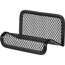 Подставка горизонтальная для визиток LD01-18-3, размер 9,5х7,1х4,3 см, металлическая сетка, черная