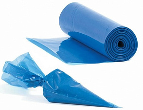 Кондитерский мешок в рулоне длина 60см,100 штук/упаковка, материал полиэтилен 