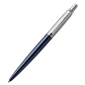 Ручка PARKER Jotter Core K63 Royal Blue СT M, Цвет стержня синий, корпус покрытая лаком нержавеющая сталь, зеркальный хром, кнопочная. Цвет: синий лак/ матовая нержавеющая сталь/хром