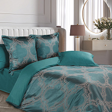 Комплект постельного белья 2-спальный Макси Сатин/Жаккард  "Альфредо" Простыня 220х240 см, пододеяльник 175х215 см, наволочка 70х70 см - 2шт, наволочка 50х70 см- 2 шт. Упаковка: фирменный подарочный чемодан