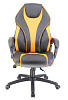 Кресло геймерское Everprof Wing TM Экокожа черная/оранжевая. Пластиковая крестовина. Механизм Топ-ган. Нагрузка до 120 кг.