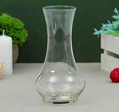 Ваза для цветов "Ушнянка", диаметр 6,5 см, высота 19см, материал стекло, цвет прозрачный, 600 мл