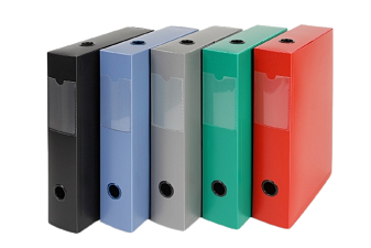 Папка-бокс "Persona" ширина корешка 70 мм, А4, пластик, 800 мкр, на кнопке, карман, 5 цветов ассорти