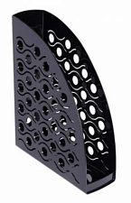 Вертикальный накопитель пластиковый Стамм "Вега" ширина 90 мм, цвет черный