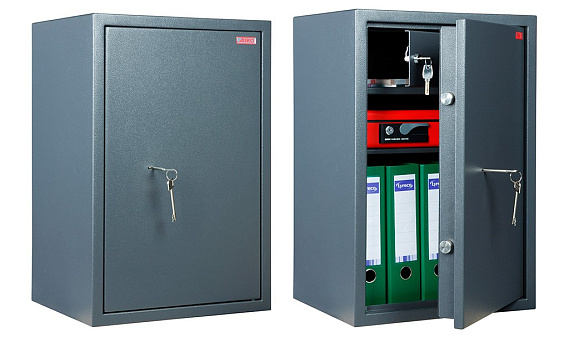 Сейф офисный AIKO TSN-65T. Размер: 650х435х360 мм (ВхГхШ), вес 28 кг. Тип замка:	ключевой. Трейзер: 174x430x270 мм (ВхШхГ). Устойчивость к взлому по ГОСТ Р 55148-2012: класс S1 (ГОСТ Р).  ЗАКАЗНАЯ ПОЗИЦИЯ  