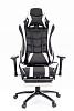 Кресло геймерское Everprof Lotus S1 экокожа цвет: черный/белый. Металлическая черная крестовина. Механизм Топ-Ган. Нагрузка до 120 кг.