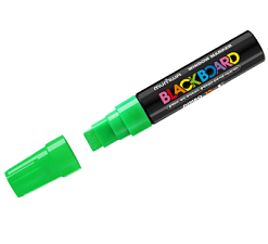 Маркер мелковый MunHwa "Black Board Jumbo", зеленый, утолщенный прямоугольный наконечник15 мм, водная основа