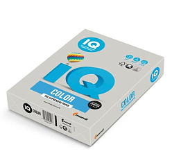 Бумага IQ COLOR формат А-4, плотность 80 г/м2, 500 листов, пастель, цвет серый GR21