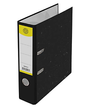 Папка-регистратор Мрамор 75мм, цвет черный