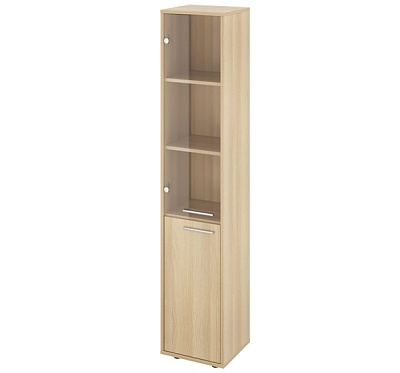 Канцлер Акация лорка Шкаф-пенал для документов стеклянная дверь КЦ33. Размер (ШхГхВ): 371х338х1845 мм. ЛДСП 18мм. (КЦ15+КЦ17+КЦ40+ДБ48) ЗАКАЗНАЯ ПОЗИЦИЯ 