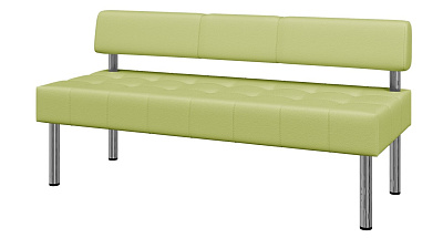 Модуль Бизнес 3-местный без подлокотников экокожа зеленый Ecotex 3006 (1 категория). Размер (ШхГхВ): 1620x620x770мм. ЗАКАЗНАЯ ПОЗИЦИЯ  