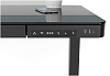 Стол компьютерный Cactus CS-EGD-BBK с подъёмным механизмом, 120x72x60см, столешница закаленное стекло цвет черный, металлический каркас цвет черный, максимальная нагрузка 50 кг